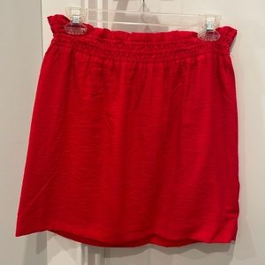 Red J.Crew skirt size 6